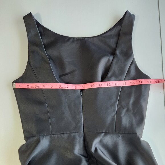 Alfred Sung Black High Low A-Line Formal Dress Size 10 - Picture 9 of 10